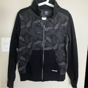 Black Camouflage Men's Hoodie